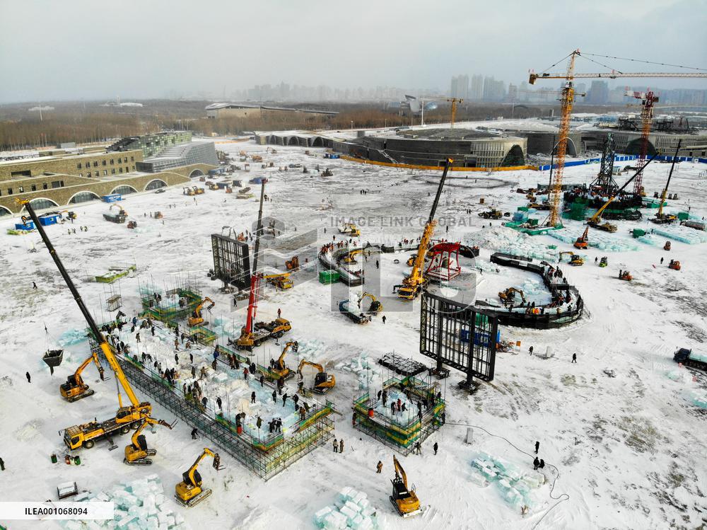 CHINA-HEILONGJIANG-HARBIN-ICE-SNOW WORLD-CONSTRUCTION (CN)