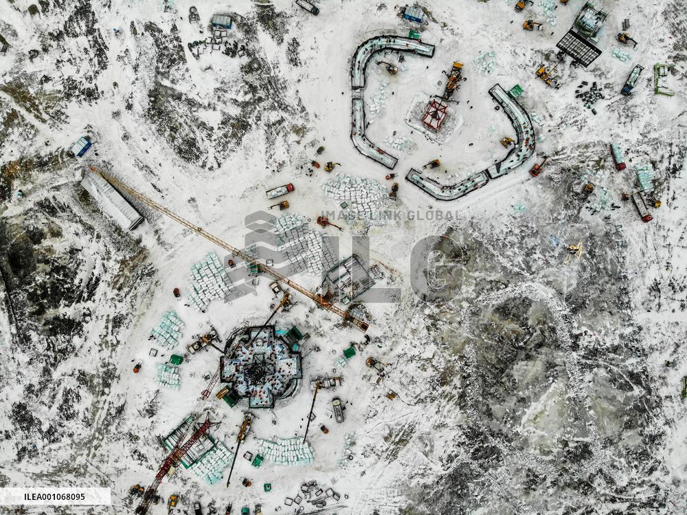 CHINA-HEILONGJIANG-HARBIN-ICE-SNOW WORLD-CONSTRUCTION (CN)