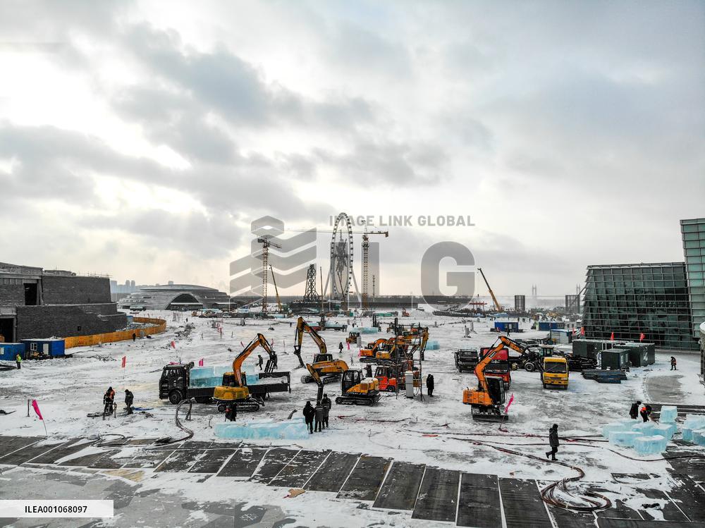 CHINA-HEILONGJIANG-HARBIN-ICE-SNOW WORLD-CONSTRUCTION (CN)