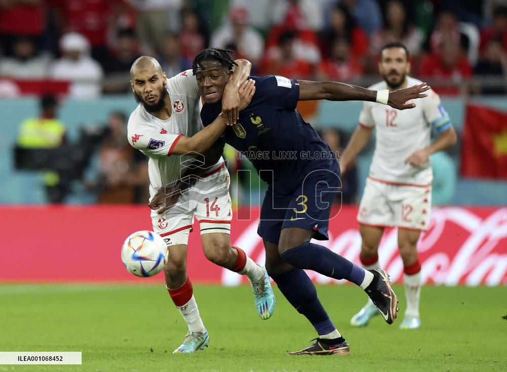 (SP)QATAR-AL RAYYAN-2022 WORLD CUP-GROUP D-TUN VS FRA