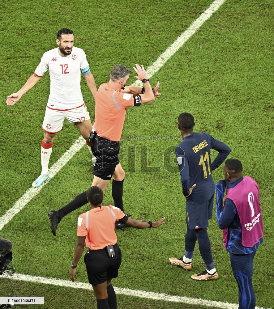 (SP)QATAR-AL RAYYAN-2022 WORLD CUP-GROUP D-TUN VS FRA