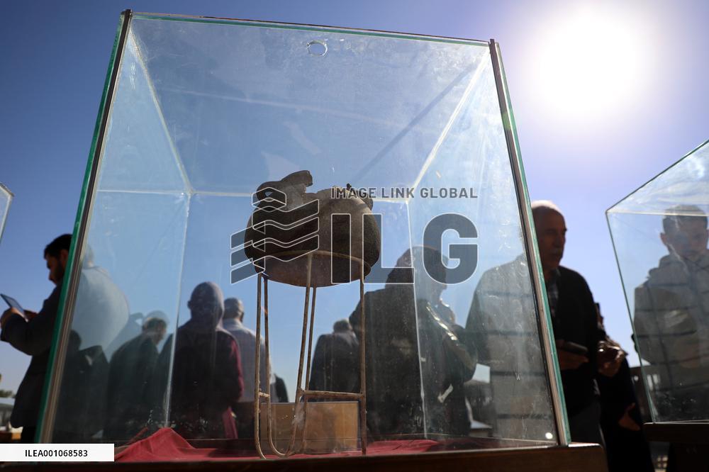 MIDEAST-GAZA-ARTIFACTS-EXHIBITION