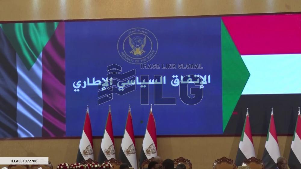 Sudan's military, civilian leaders sign framework deal to end political impasse