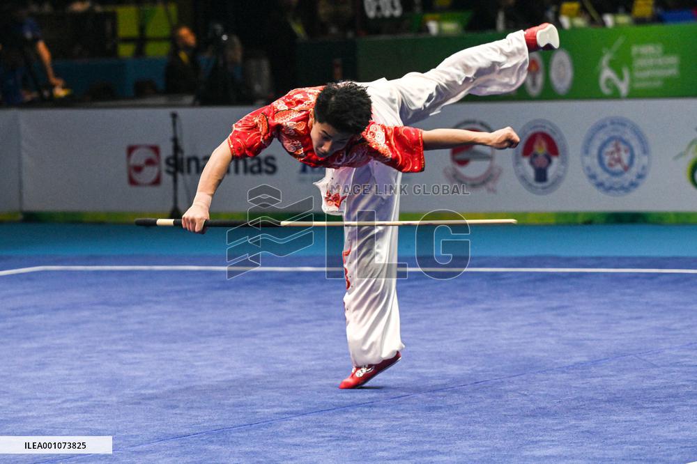 (SP)INDONESIA-TANGERANG-WORLD JUNIOR WUSHU CHAMPIONSHIP-GUNSHU