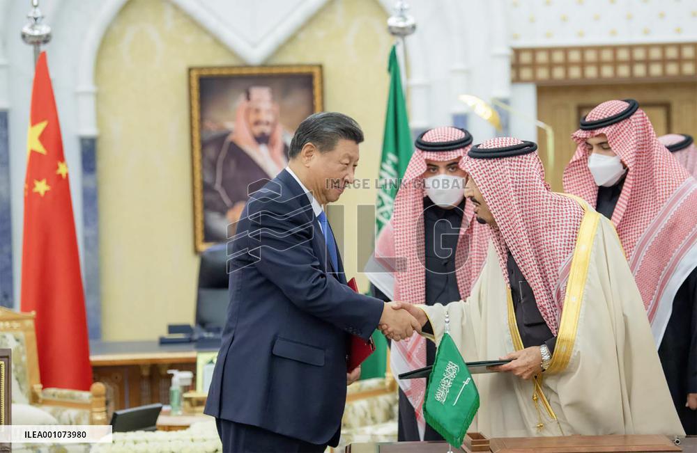SAUDI ARABIA-RIYADH-XI JINPING-SAUDI KING-MEETING