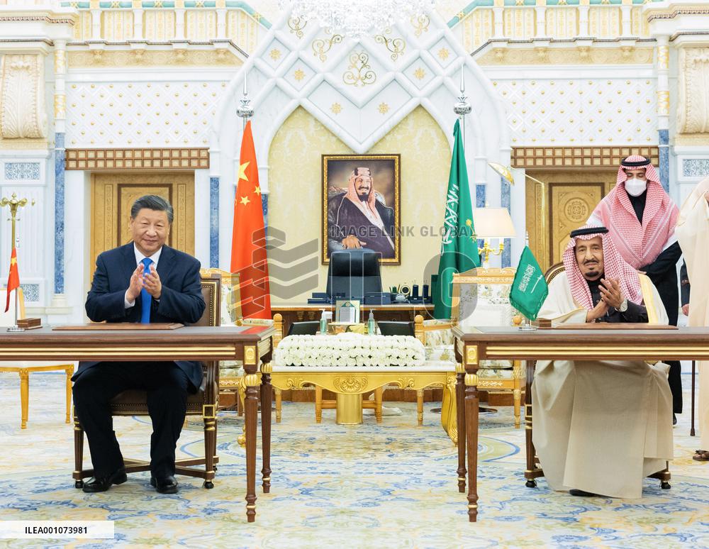 SAUDI ARABIA-RIYADH-XI JINPING-SAUDI KING-MEETING