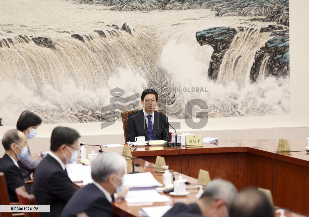 CHINA-BEIJING-LI ZHANSHU-NPC-CHAIRPERSONS-MEETING (CN)