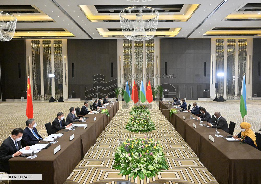 SAUDI ARABIA-RIYADH-XI JINPING-DJIBOUTI-PRESIDENT-MEETING