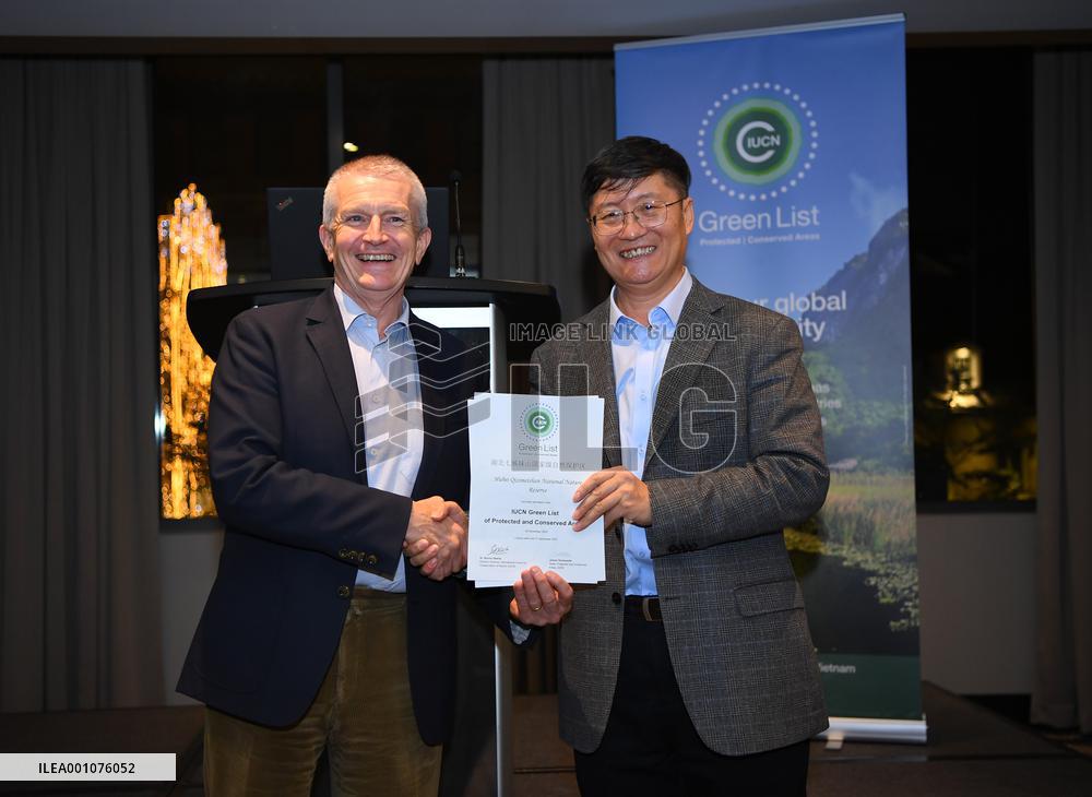 CANADA-MONTREAL-IUCN-GREEN LIST-CHINA