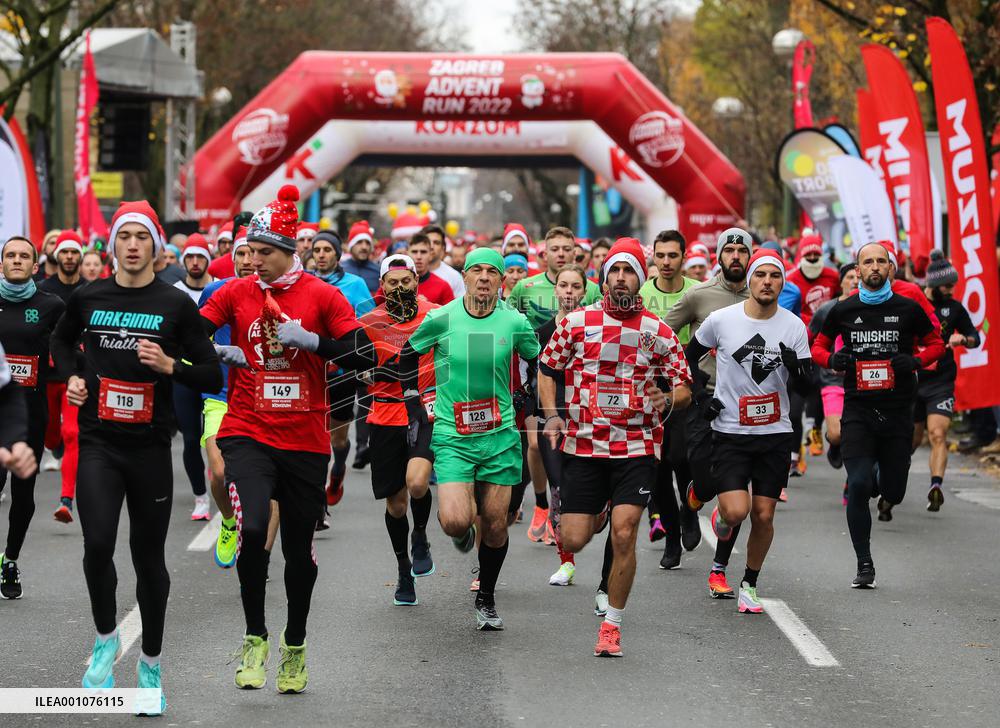 (SP)CROATIA-ZAGREB-ADVENT RUN 2022