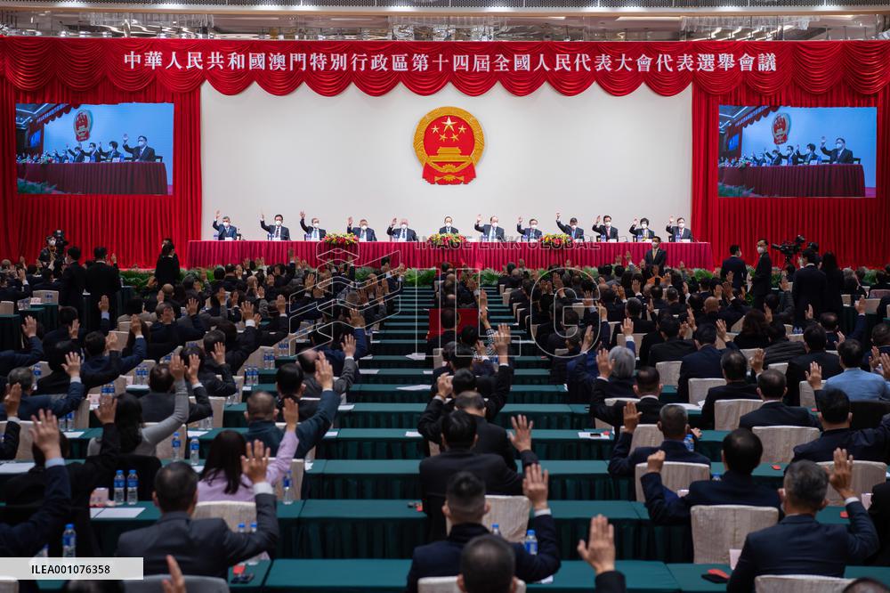 CHINA-MACAO-14TH NPC-ELECTORAL CONFERENCE (CN)