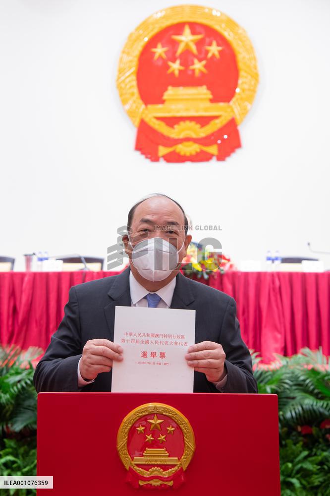 CHINA-MACAO-14TH NPC-ELECTORAL CONFERENCE (CN)