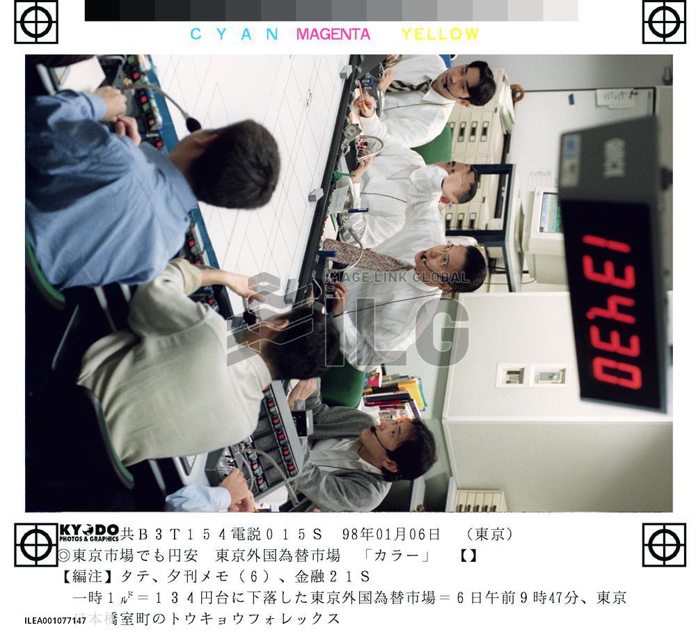 Yen plunges in Tokyo