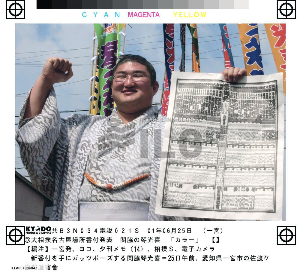 Kotomitsuki moved back up to sekiwake in new ranking