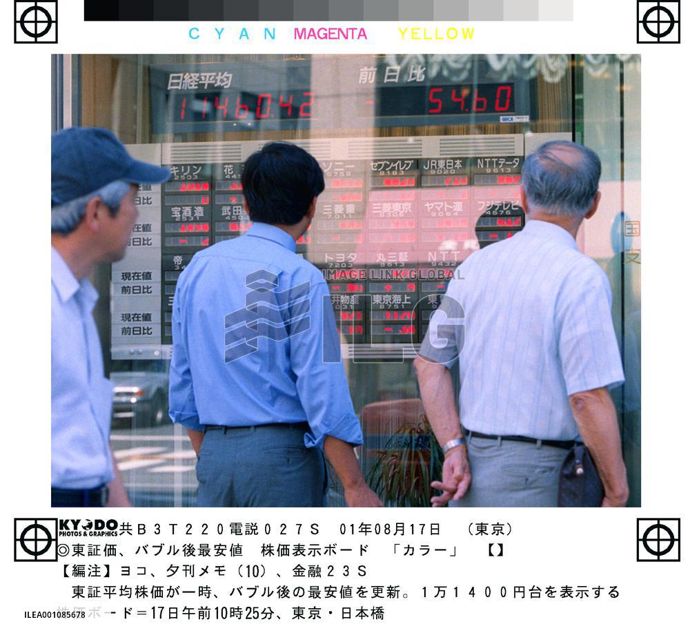 Nikkei ends morning higher after threatening to hit 17-yr low