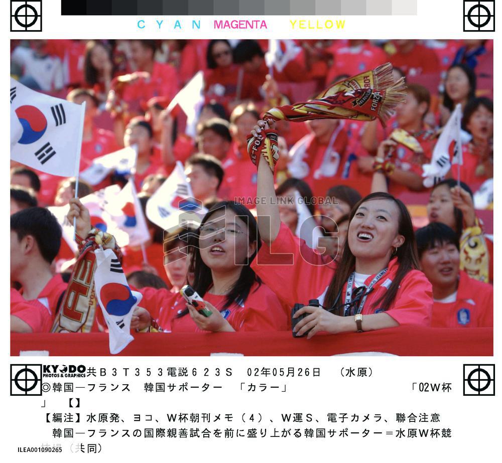 Supporters cheer up Korea squad