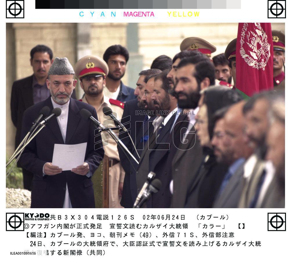 Afghan transitional gov't formally launched