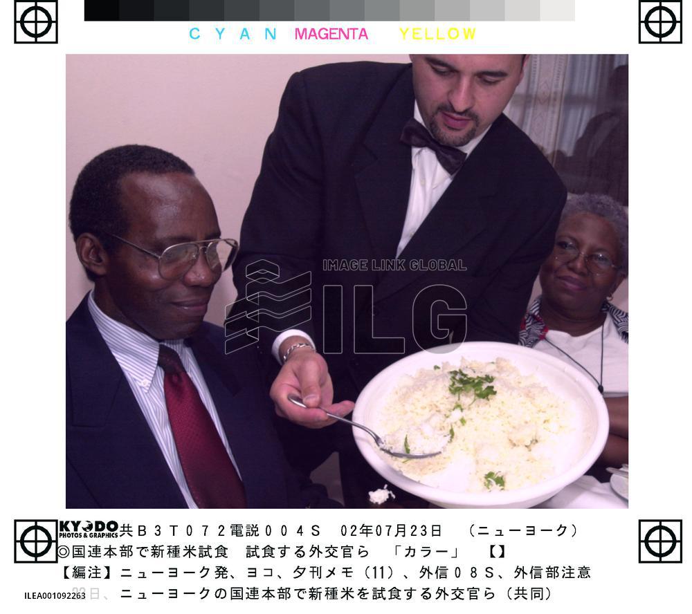 U.N. holds rice-tasting party for high-yield strain