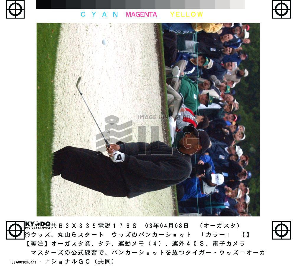 Tiger Woods in practice round