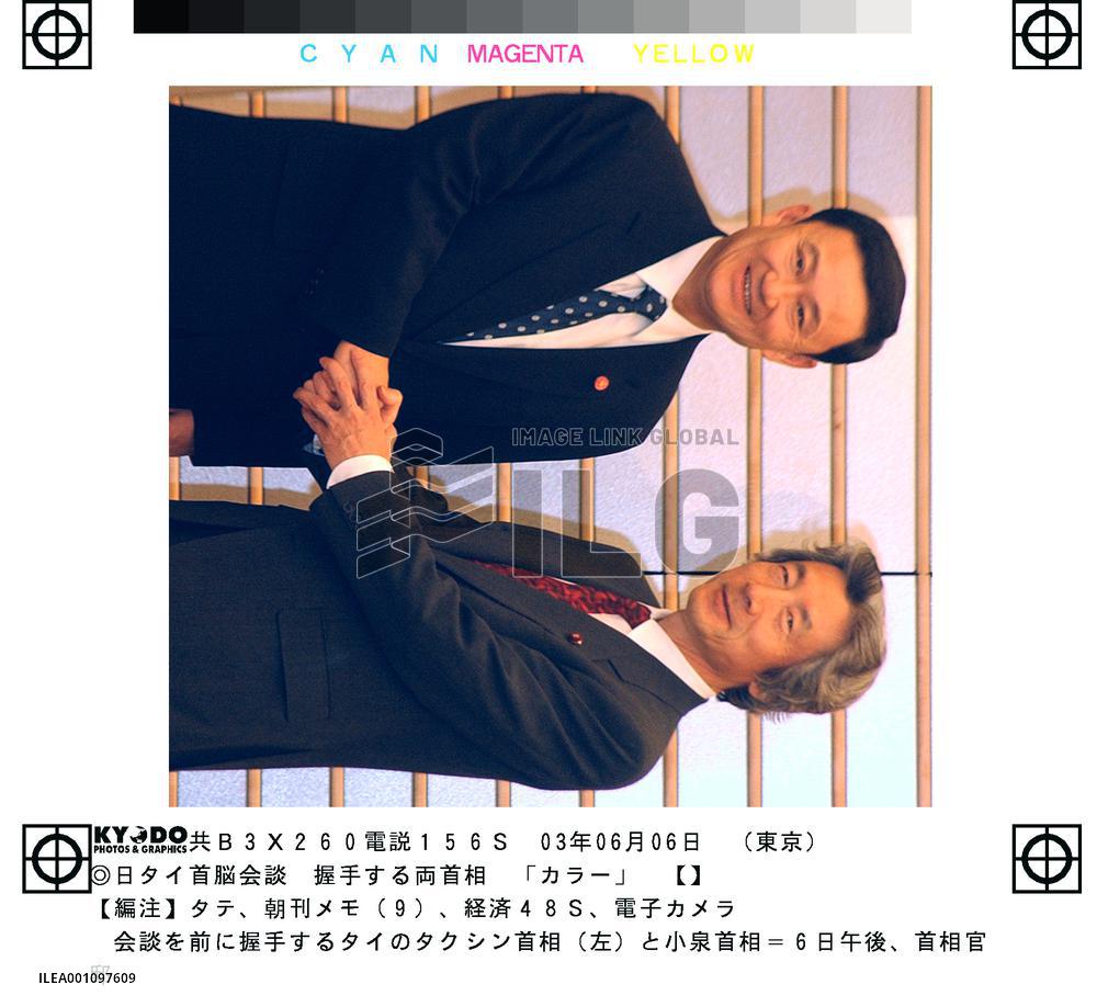 Thai Premier Thaksin talks with Koizumi