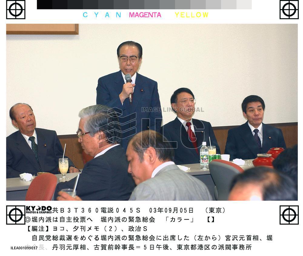 Horiuchi faction fails to field candidate for LDP race