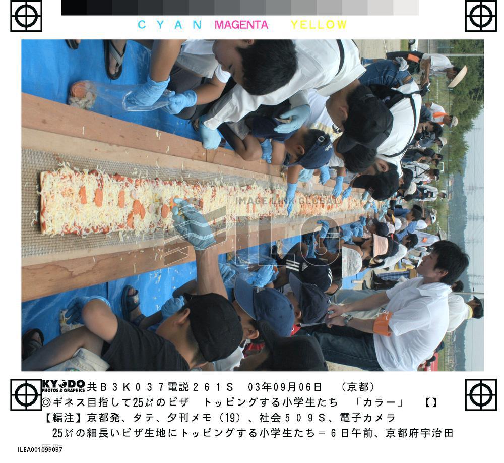 Kyoto town to seek registration for world's longest pizza