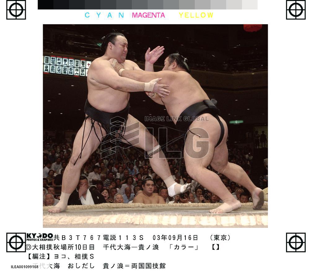 Chiyo stays close behind Asashoryu