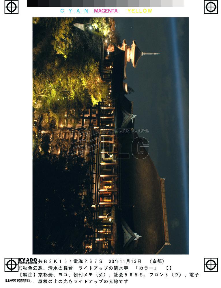 Kiyomizu Temple lit up