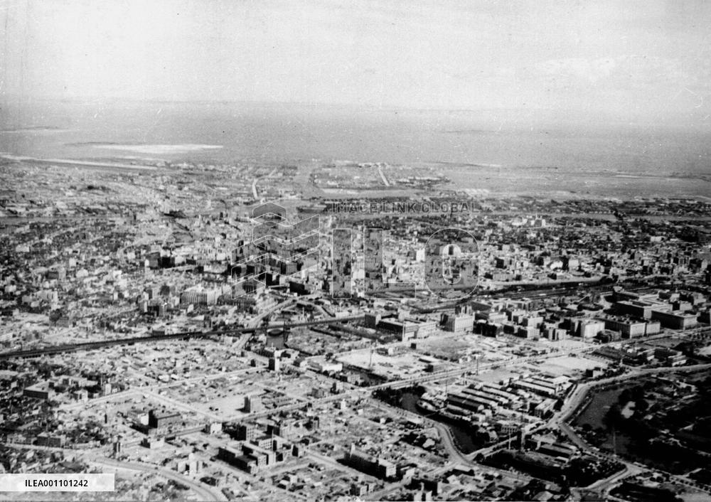 Scorched land in Tokyo