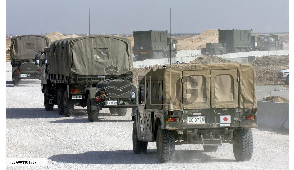 (2)100 Japanese ground troops move to temporary camp