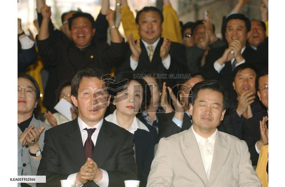 (2)Vote counting of S. Korea's parliamentary election