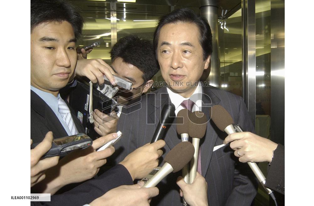 (2)DPJ leader Kan suggests he will resign