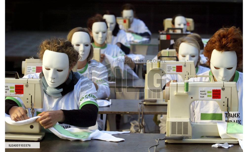 Oxfam protests against Olympic ''sweatshop'' sportswear