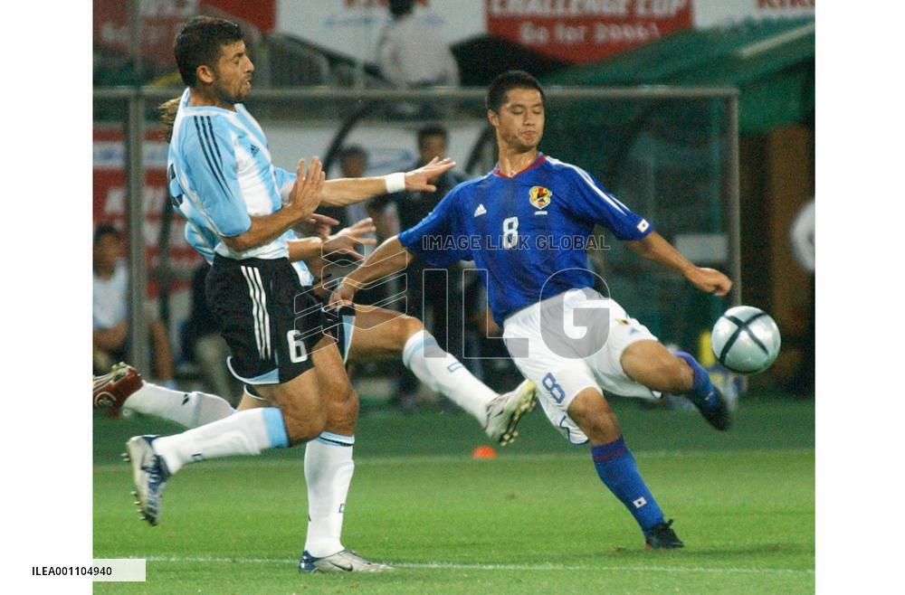 (3)Argentina beat Japan in soccer friendly