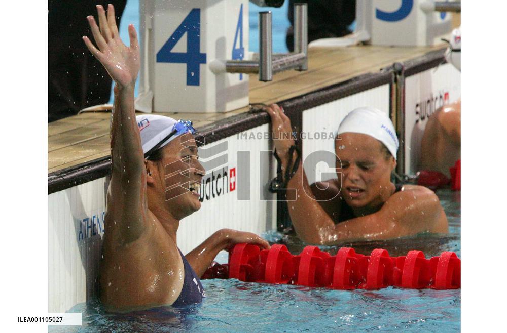 (2)Shibata wins women's 800 free in Olympics