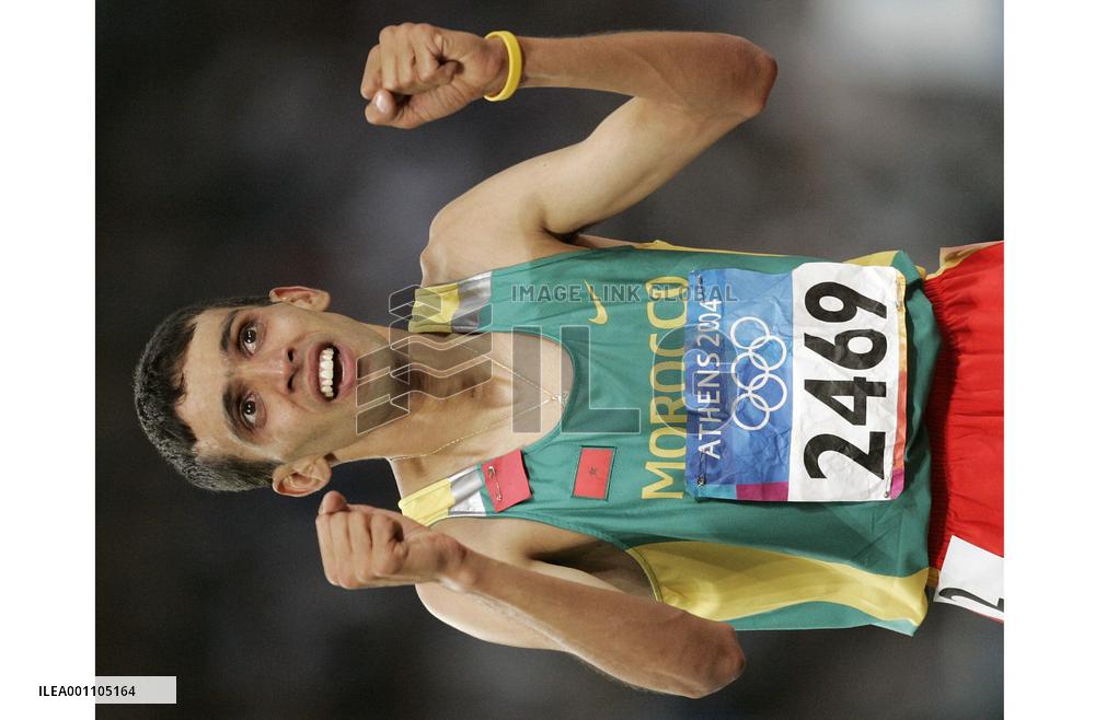Morocco's Guerrouj wins men's 1,500-meters in Olympics