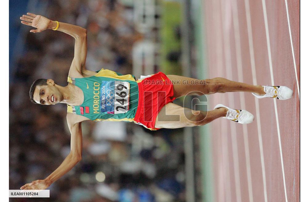 (1)Morocco's El Guerrouj wins gold in men's 5,000 meters