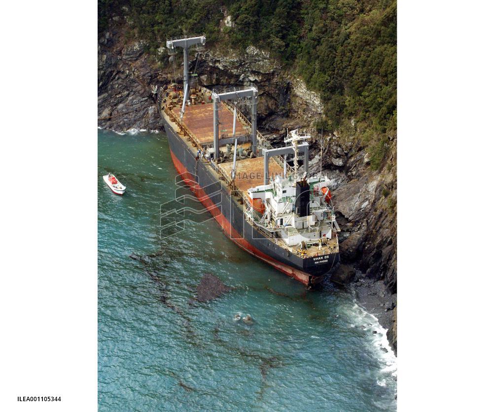 Vietnamese ship runs aground, 4 missing