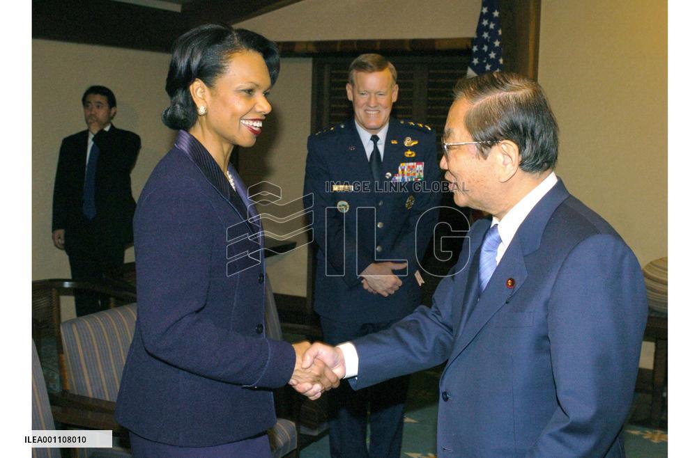 (5)Rice meets with Japanese leaders