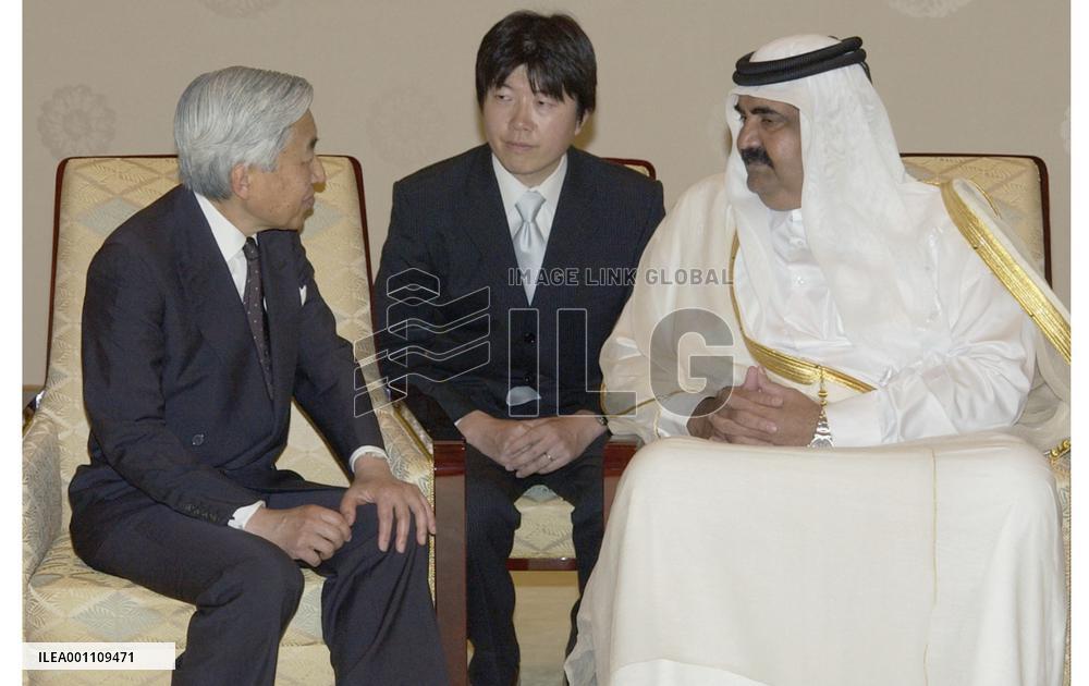 Qatari emir visits emperor