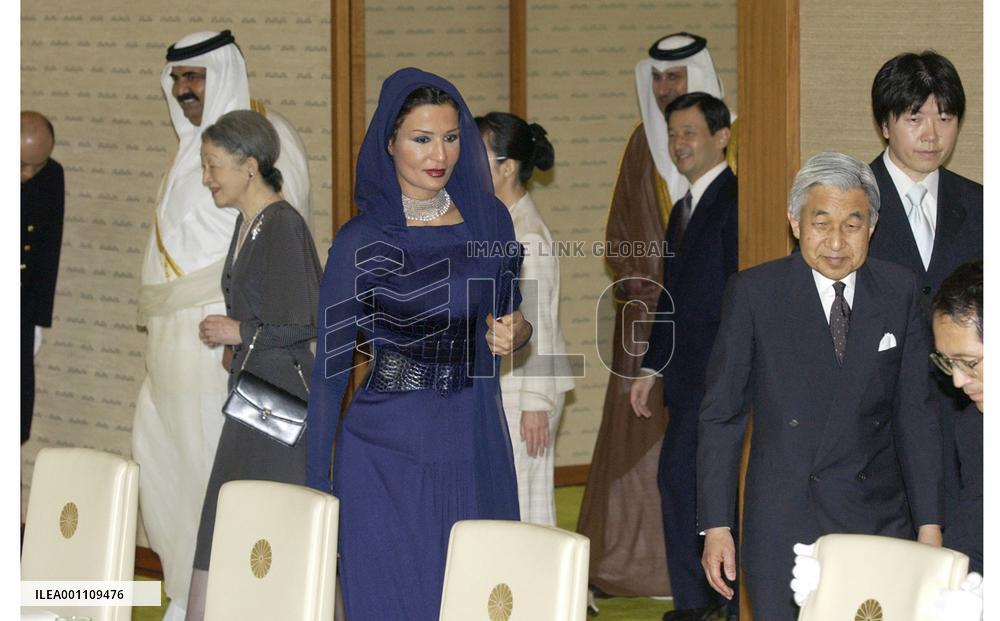 (1)Emperor hosts luncheon for Qatari emir