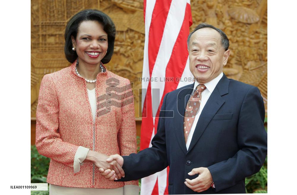 Rice in Beijing for talks with Chinese leaders