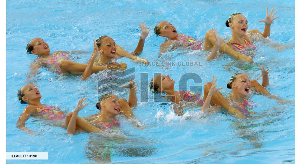 Russia claims synchro gold at world c'ships