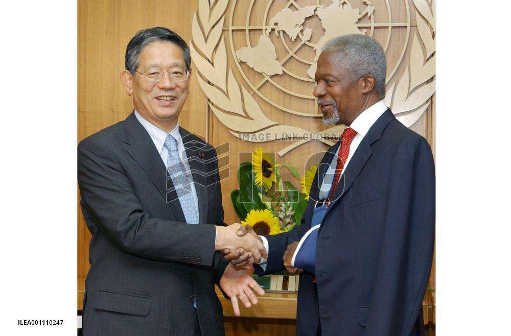 Machimura lobbies for U.N. reform resolution