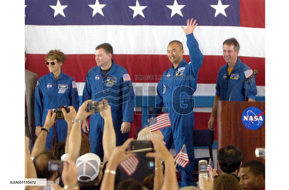 Return celebration for Discovery astronauts held in Houston