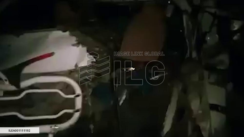 2 killed, 8 injured in van-trailer collision in southern Pakistan