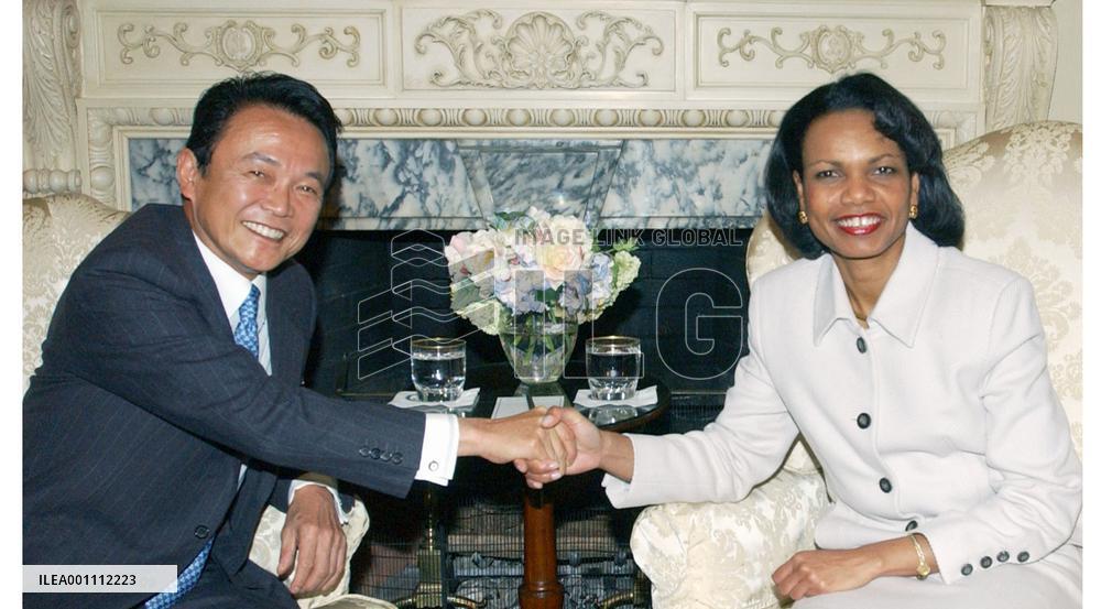 Aso, Rice agree to seek UNSC reform