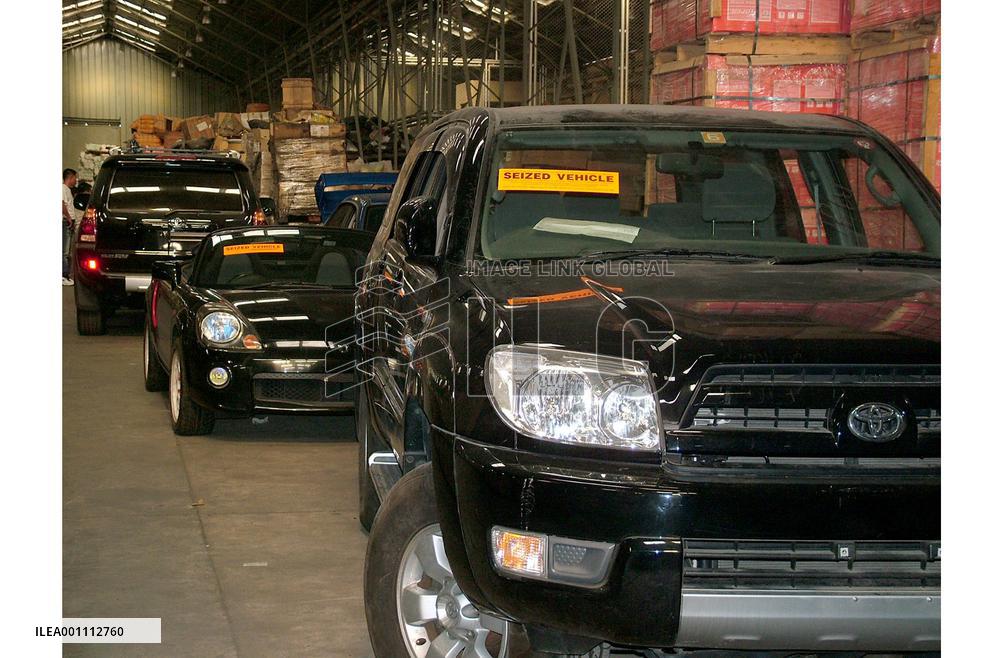 Philippine customs recovers stolen Japanese cars