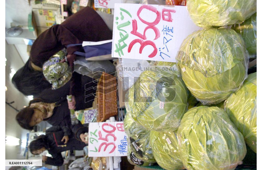 Vegetable prices soar up in unusually cold winter