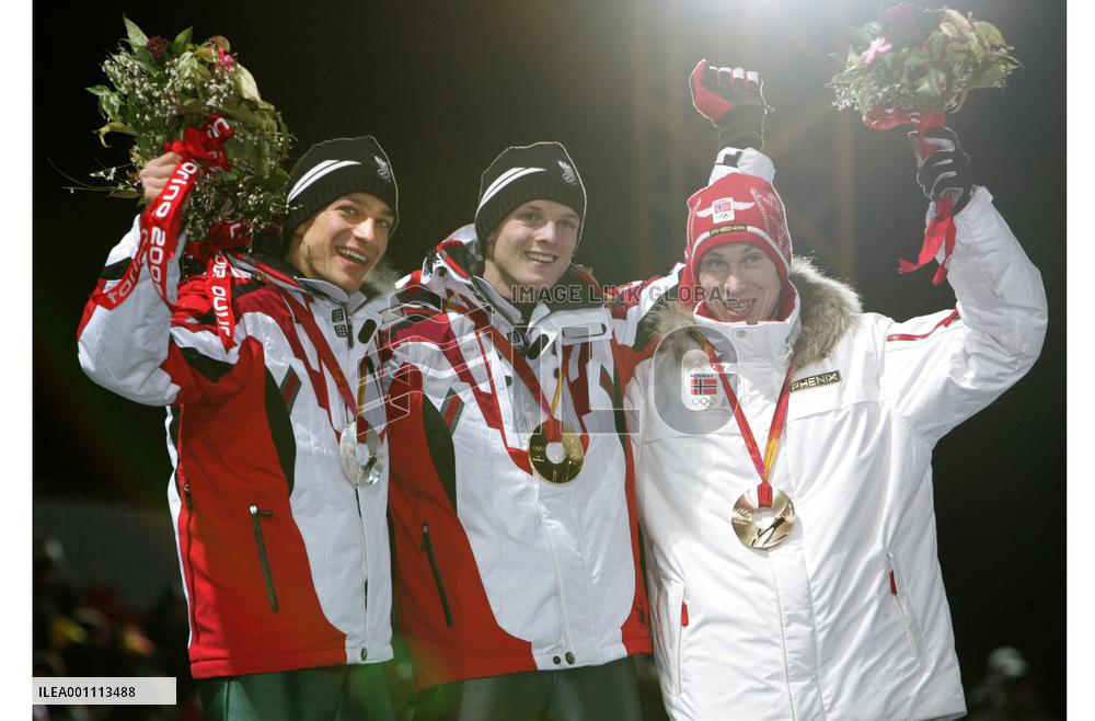 Austria's Morgenstern wins gold in large hill ski jump